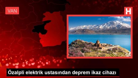 Özalpli elektrik ustasından sarsıntı ikaz aygıtı
